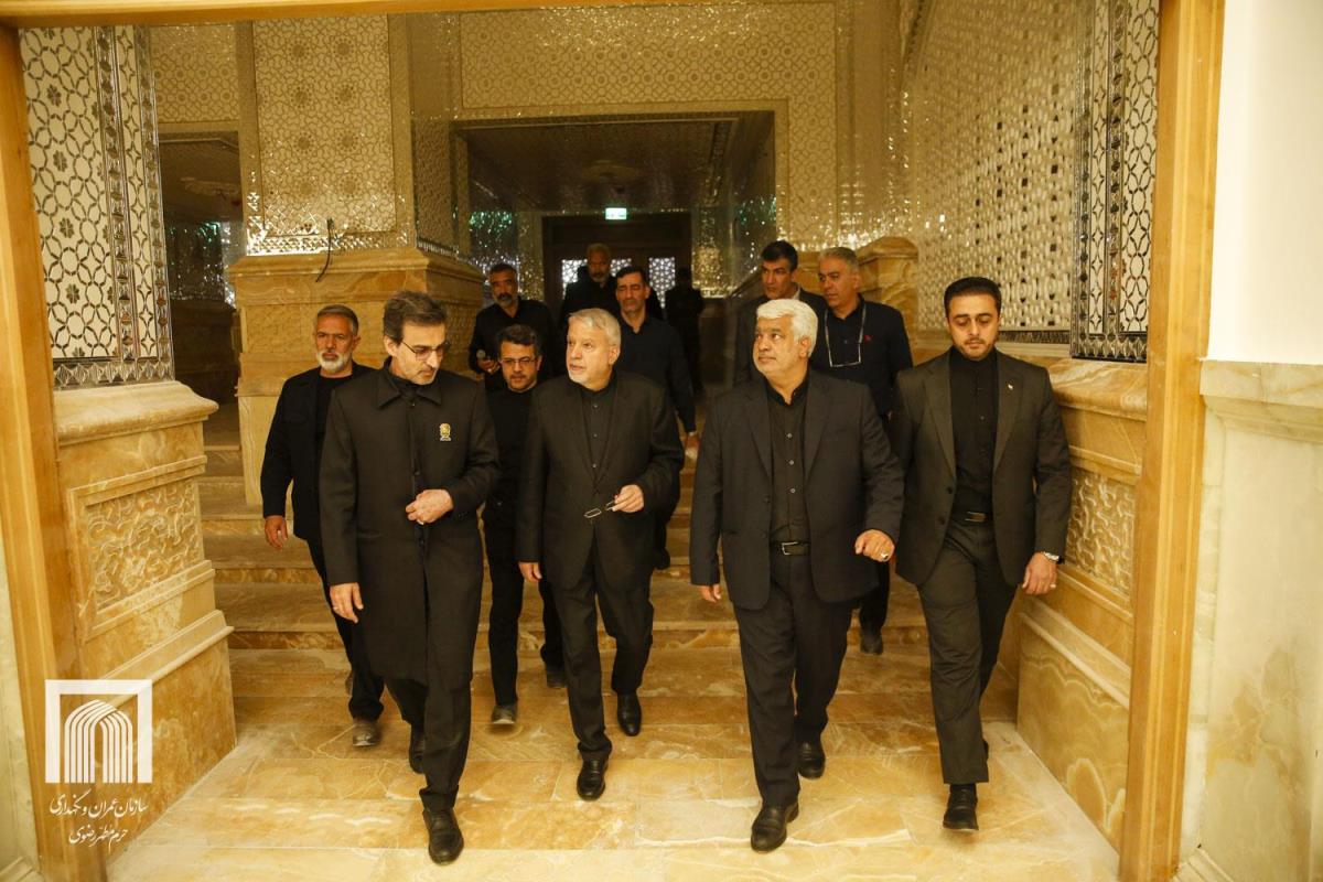 بازدید سیدرضا صالحی‌امیری وزیر میراث‌فرهنگی، گردشگری و صنایع‌دستی از پروژه‌های عمرانی حرم مطهر رضوی